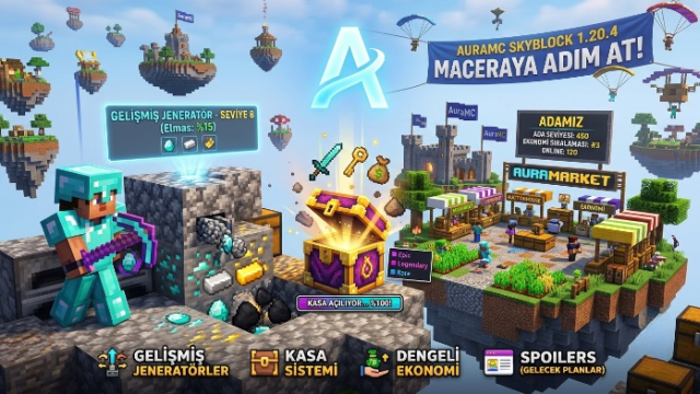 AuraMC Haber - AuraMC Skyblock Açılıyor!!!